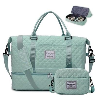 Travel Duffel Bags for Women Weekender Carry on Overnight Bag with Shoe Compa...