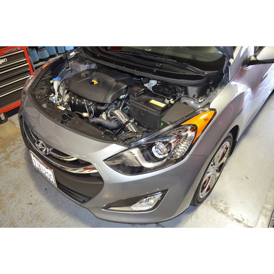 Entrada de aire frío de aluminio negro Injen SP1361BLK para Hyundai Elantra GT 13-17 2,0 L Foto 3 de 4