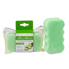 Spongeables Body Wash in a 20+ Sponge, Cool Cucumber, 1 Cucumber 