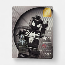 LEGO Custom Black Suit Spider-Man Minifigure, PAD Printed | MRM Prints | 1 of 59