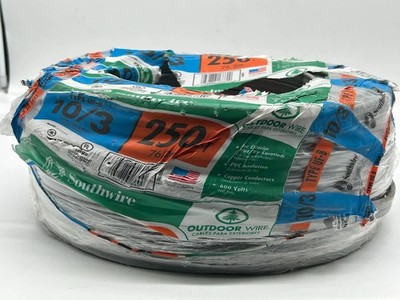 Southwire 250 ft. 10/3 Gray Solid CU UF-B W/G Wire