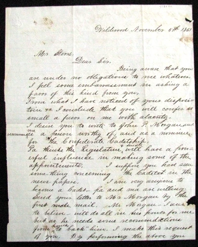 CIVIL WAR ALABAMA CONFEDERATE OFFICER LETTER KILLED IN ACTION
