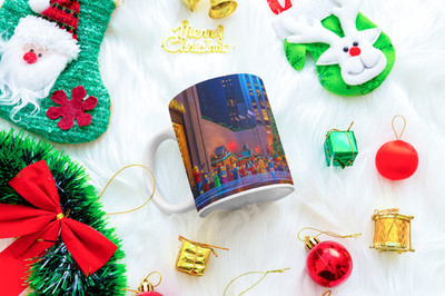 ️Exklusive Lego Weihnachtsszene Tasse - Radio City Music Hall | NYC | New York 