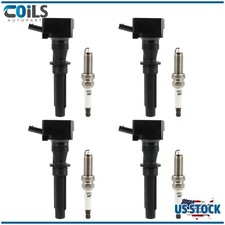 For Land Rover Discovery Range Rover Velar L4 2.0L Ignition Coils & Spark Plugs