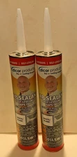 2 tubes Dicor 501LSW1 White Self-Leveling RV Lap Sealant-10.1 Oz Roof Repair