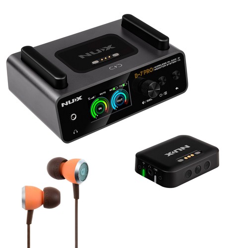 Nux B-7 Pro In-Ear-Monitoring-System mit Audiofly AF33 In-Ear Kopfhörern - Bild 1 von 9