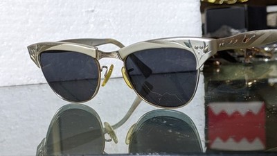 VINTAGE American Optical Gold GF 12K CAT EYE 50s 60s Cat Eye Aluminum frame RARE
