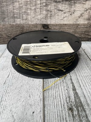 300 ft Spool General Cable 0057879PT Cross-Connect Wire 1PR 22 AWG Black/Yellow