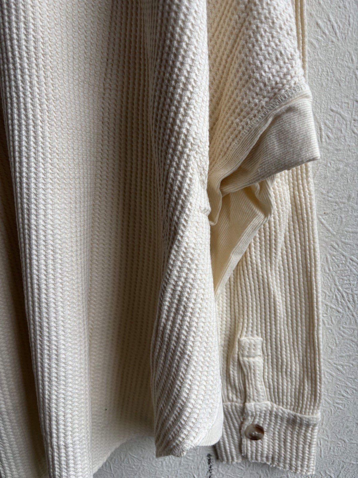 Free People FP One Scout Jacket Top Shirt Ivory Waffle UK XS RRP £118 Oversized image 9