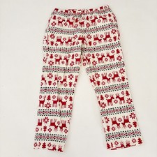 Hanna Andersson Adult Flannel Pajama Pants Large Dear Deer Christmas Reindeer
