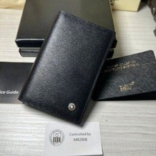 Exquisite Black Card Pack Real Leather MB Card Case Bank Card Holder 119120 US