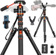 68" Ball Head Camera Tripod  Monopods, 360  V-Yoke Rifle Shooting Tripod  Hunt