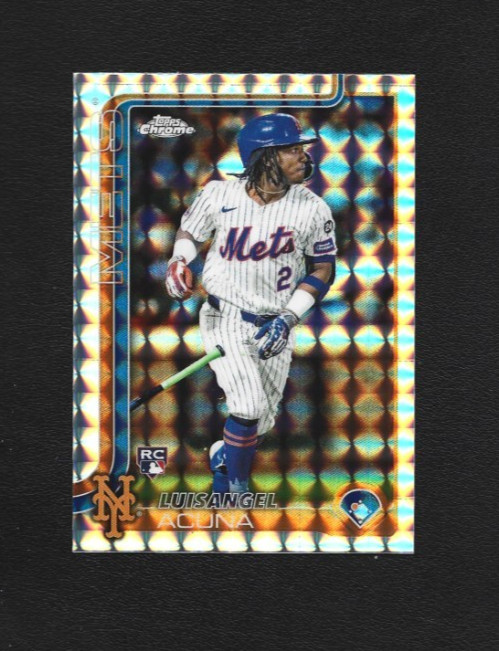 2025 Topps Chrome Luisangel Acuna Geometric Refractor RC #56 New York Mets