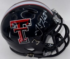 Graham Harrell Signed Autographed Texas Tech Red Raiders Mini Helmet PSA/DNA COA