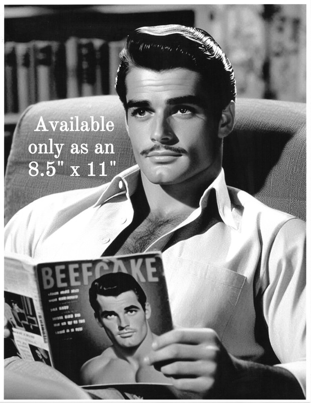Handsome  Beefcake Men from Yesteryear 8x10 Fantasy Photo Photograph Reprint 118