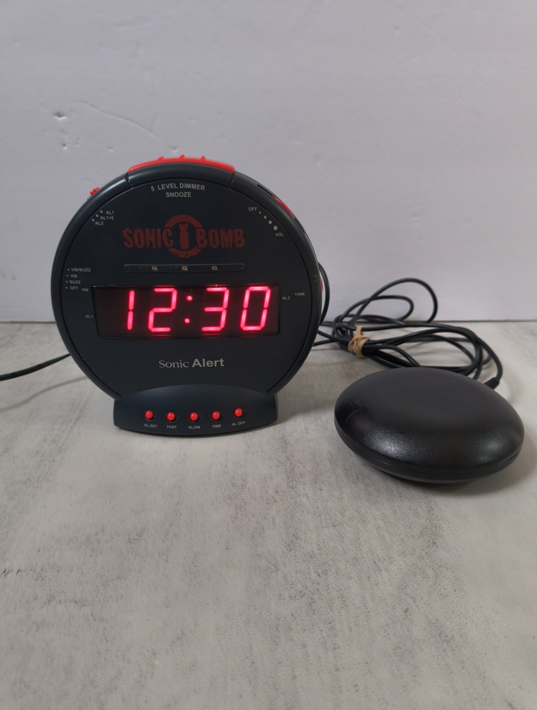 For Heavy Sleepers - With Bed Shaker & Cord