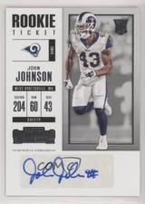 2017 Panini Contenders Rookie Ticket John Johnson #176 Auto 00jz
