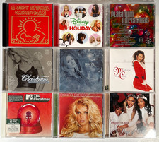 POP CHRISTMAS CD Lot of 9 Mariah Miley Britney Whitney NSYNC Weezer Christina