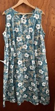 SEASALT LIGHT TEAL FLORAL "QUICK SKETCH DRESS" Size 20