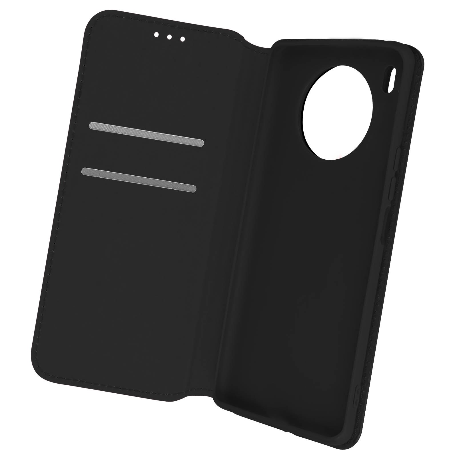 Coque pour Honor 50 Lite rabat portefeuille et étui support vidéo antichoc bleu