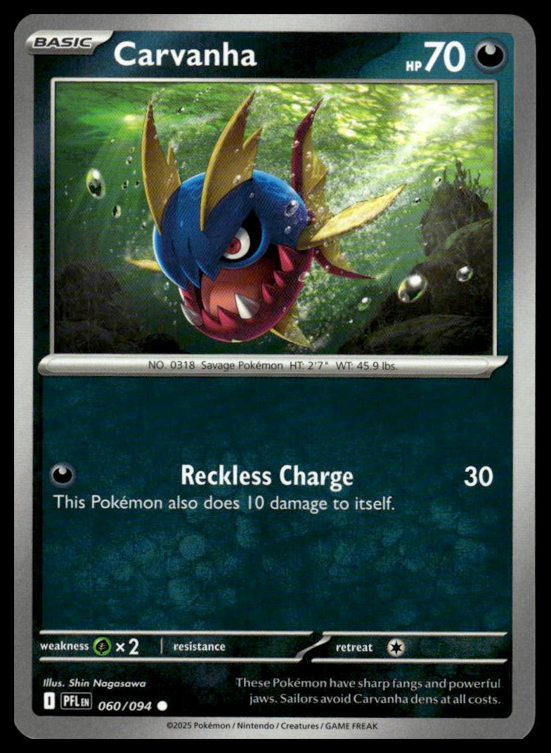 Pokemon Phantasmal Flames #060/094 Carvanha