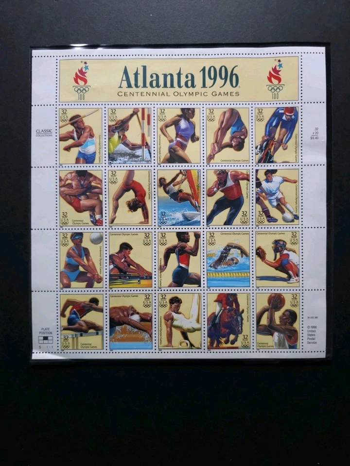U.S. Stamps USA Summer/Winter Olympics 1980-1996 Sets. See Pics/Read Description - Image 4 of 4
