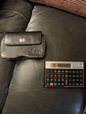 HP 12 C Platinum Calculator, 25Th Anniversary Edition with carrier