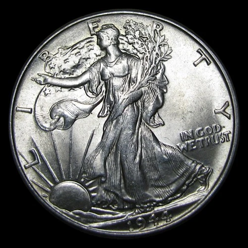 1944 Walking Liberty Half Dollar Silver ---- Gem BU Condition Coin ---- #PP426