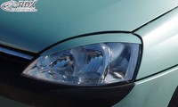 RDX Scheinwerferblenden Set BöSer Blick FüR Opel Corsa C Alle 2000-2006