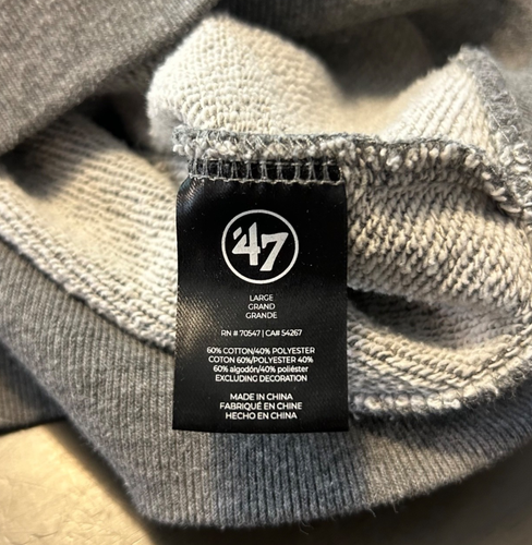 MINNESOTA VIKINGS Gray NFL Pullover Drawstring Hoodie Mens Large '47 Football - Bild 7 von 8