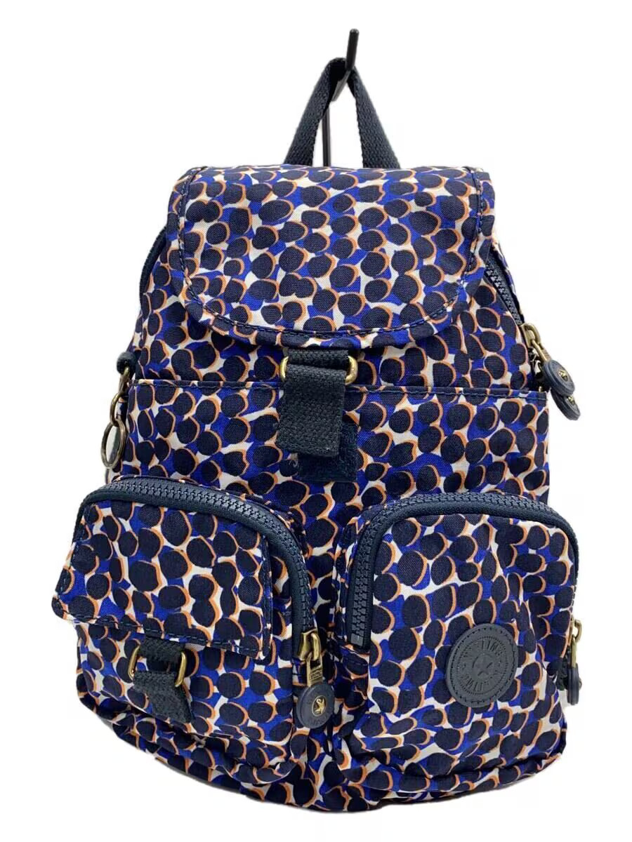 Kipling Backpack Polyester Multicolor All-Over Pr… - image 1