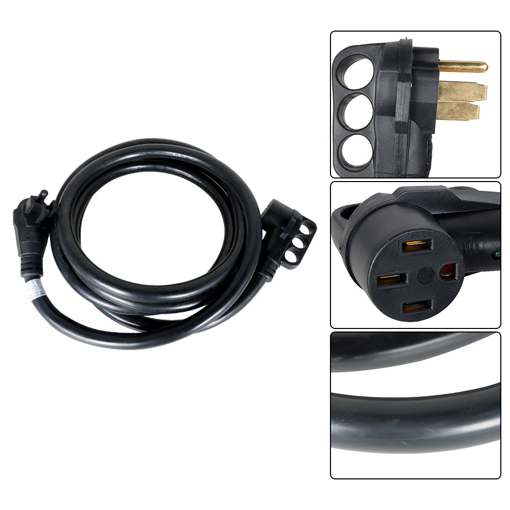 RV Extension Cord Rain Proof Power Cable 15FT 50Amp For Trailer Motorhome Camper
