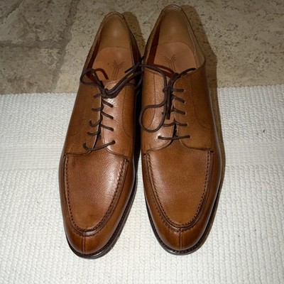 Yanko Brown Leather Blucher Dress Shoes US size 9