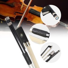 Violin Bow Carbon Fiber Straight balance AAA Bow hair Ebony Frog Pearl Inlay