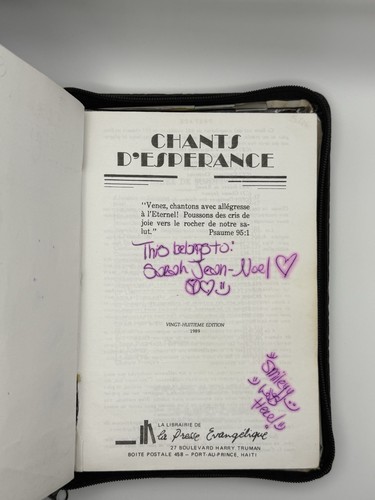 Chants d'esperance, VINGT-HUITIEME EDITION 1989 leather cover - Picture 7 of 7