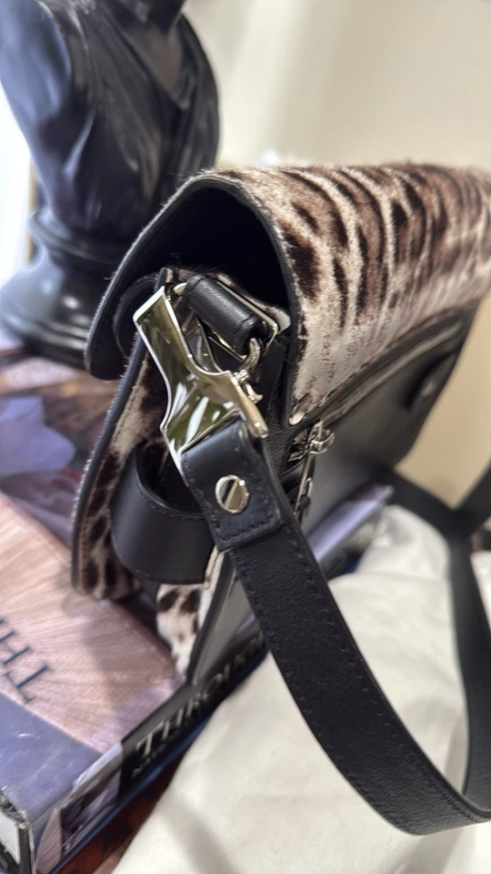 Bolsa tiracolo Proenza Schouler Jl1-PS11 couro de bezerro estampa de leopardo - Imagem 3 de 4