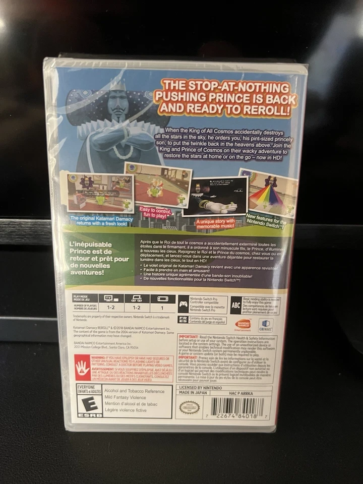 Katamari Damacy Reroll - Nintendo Switch Bandai Namco Game Brand New Sealed - Image 2 of 2