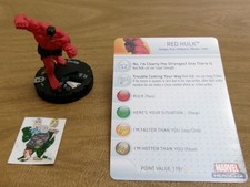 HeroClix Marvel INCREDIBLE HULK Red Hulk 028 with card