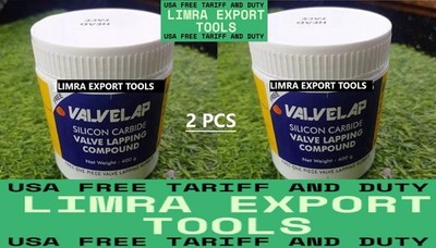 2 PCS VALVELAP Silicon Carbide Valve Lapping Compound 400g Medium Grade 120 Grit