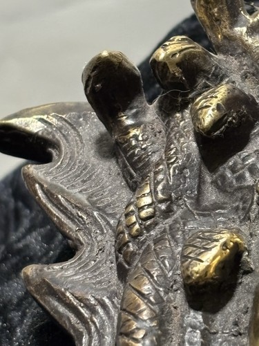 Head Of Medusa Statue Brass Bronze Wall Display Greek Mythology 7” Décor - Picture 8 of 23