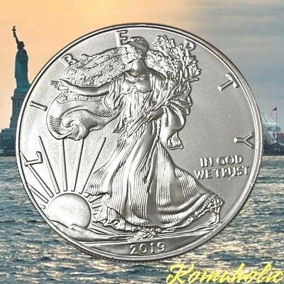 #ad 2019 American Silver Eagle Coin 1 oz .999% BU Silver Major Eye Appeal $114.95
