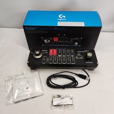 LOGITECH FLIGHT SWITCH PANEL PROFESSIONAL SWITCH COCKPIT SIMULATION CONTROLLER