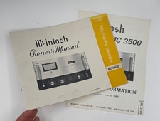 MCINTOSH MC3500 OWNER'S MANUAL AND SERVICE INFORMATION - ORIGINAL