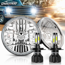 2x 7inch Round Led Headlights Highlow Beam For Chevy C10 C20 Pickup Truck 2x 7inch Round Led Headlights Highlow Beam For Chevy C10 C20 Pickup Truck