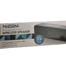 Nizoni Portable Bluetooth Speaker w/ Hands-Free Calling, Rechargeable, Black