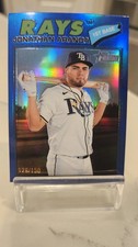 2026 Topps Heritage Jonathan Aranda Blue Chrome Refactor /150 🔥