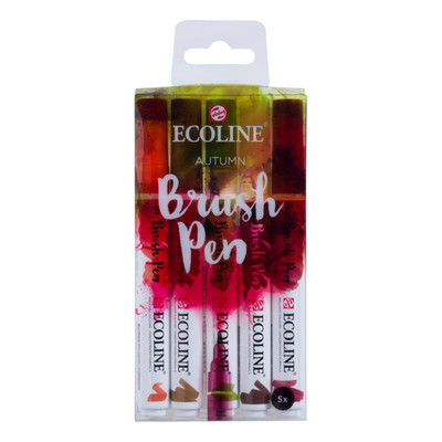Ecoline Brush Pen Herbst-Töne Set | 5 Farben