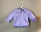 Circo Coat Vintage Y2K Purple Full Zip Hooded Winter Coat Jacket Baby Girls 12 M