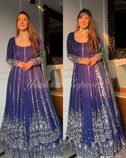 New Pure Faux Georgette Purple Top Lehenga With Dupatta For Indian Wedding Wear