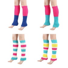 Winter Autumn Accessories Foot Wearing Colorful Knitted Ribbed Stocking